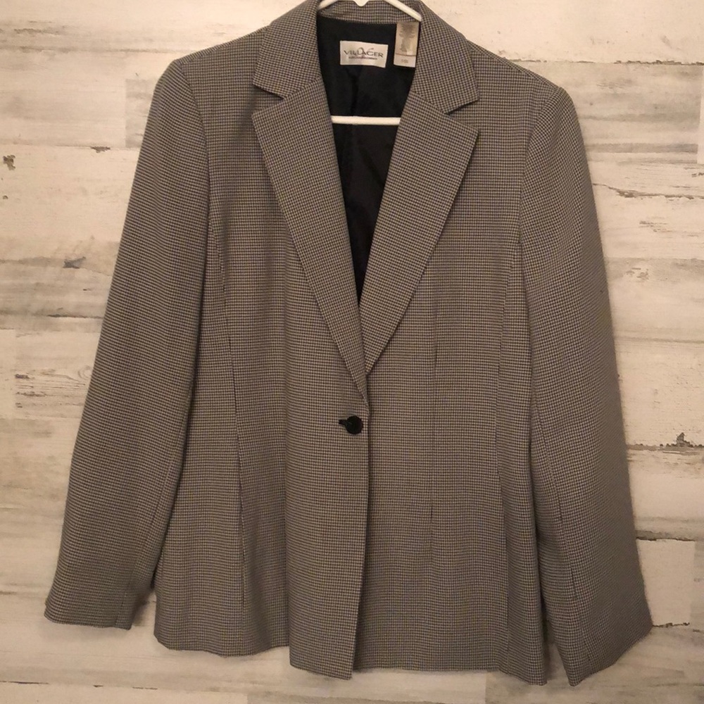 Houndstooth Claiborne blazer